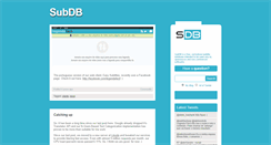 Desktop Screenshot of blog.thesubdb.com